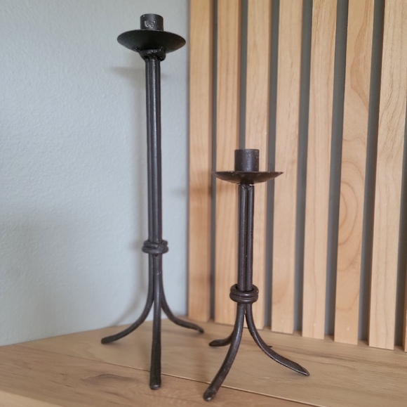 Iron Taper Candle Stick Holders - Picture 3 of 3
